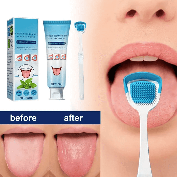 Tongue Cleaning Gel & Brush