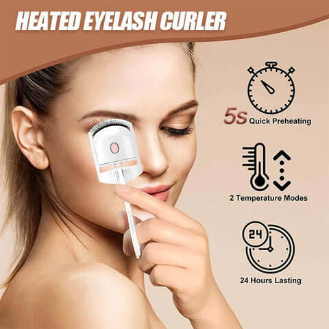 Intelligent heated eyelash curler