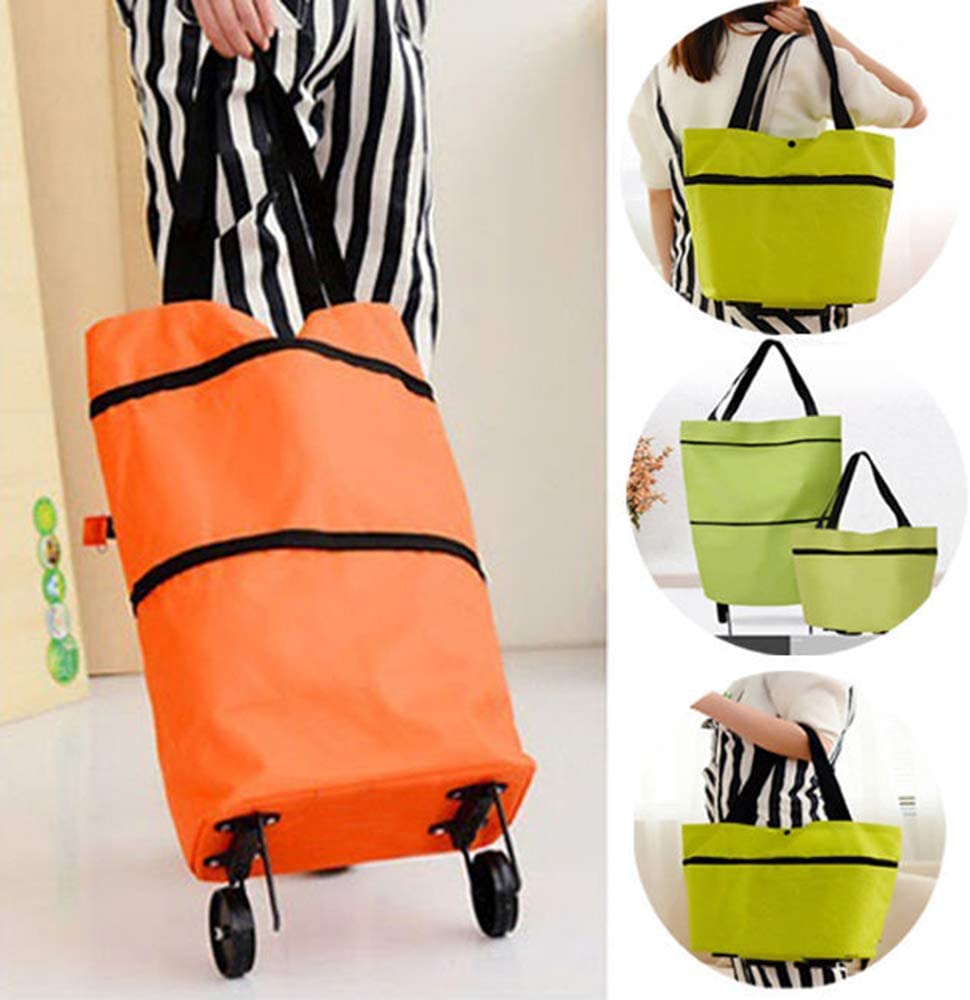 2-in-1 Foldable Shopping Cart